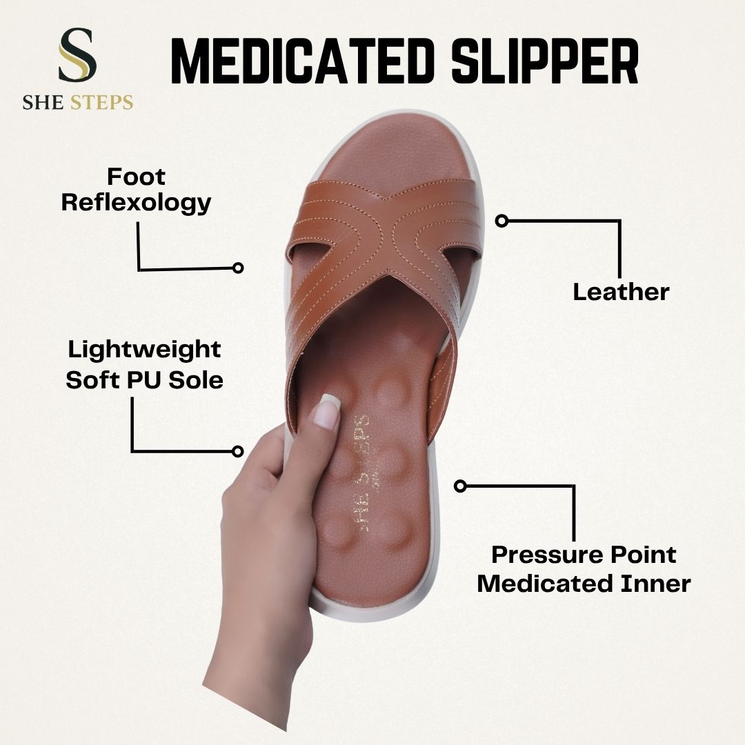 Leather Medicated Slipper