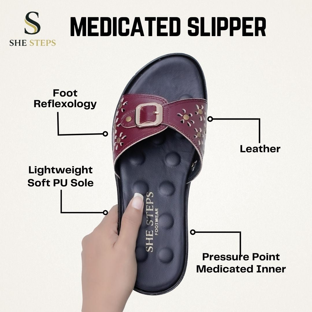 Leather Medicated Slipper