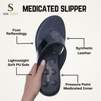 Synthetic Leather Medicated Slipper