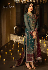 Asim Jofa Seagreen Formal Collection Chiffon