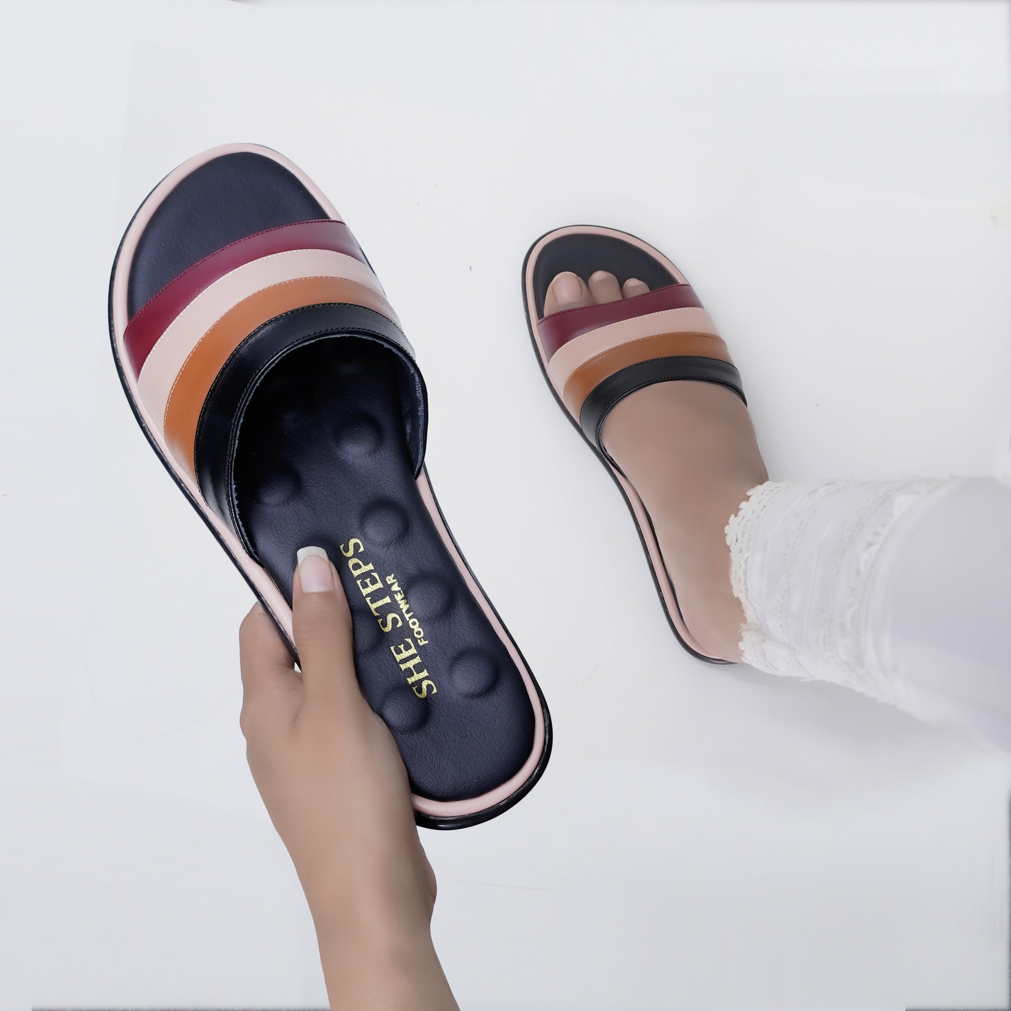 Synthetic Leather Medicated Slipper