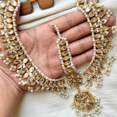 Gold Plated Hand Made Farshi Kundan Mathapati