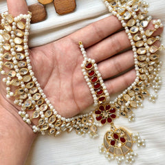 Gold Plated Hand Made Farshi Kundan Mathapati