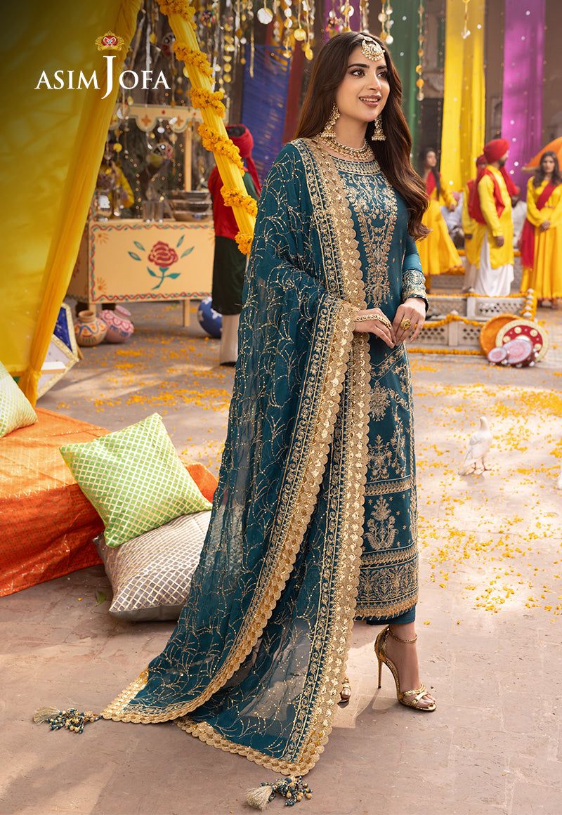 Asim Jofa Chiffon Party Wear Dress | 5330