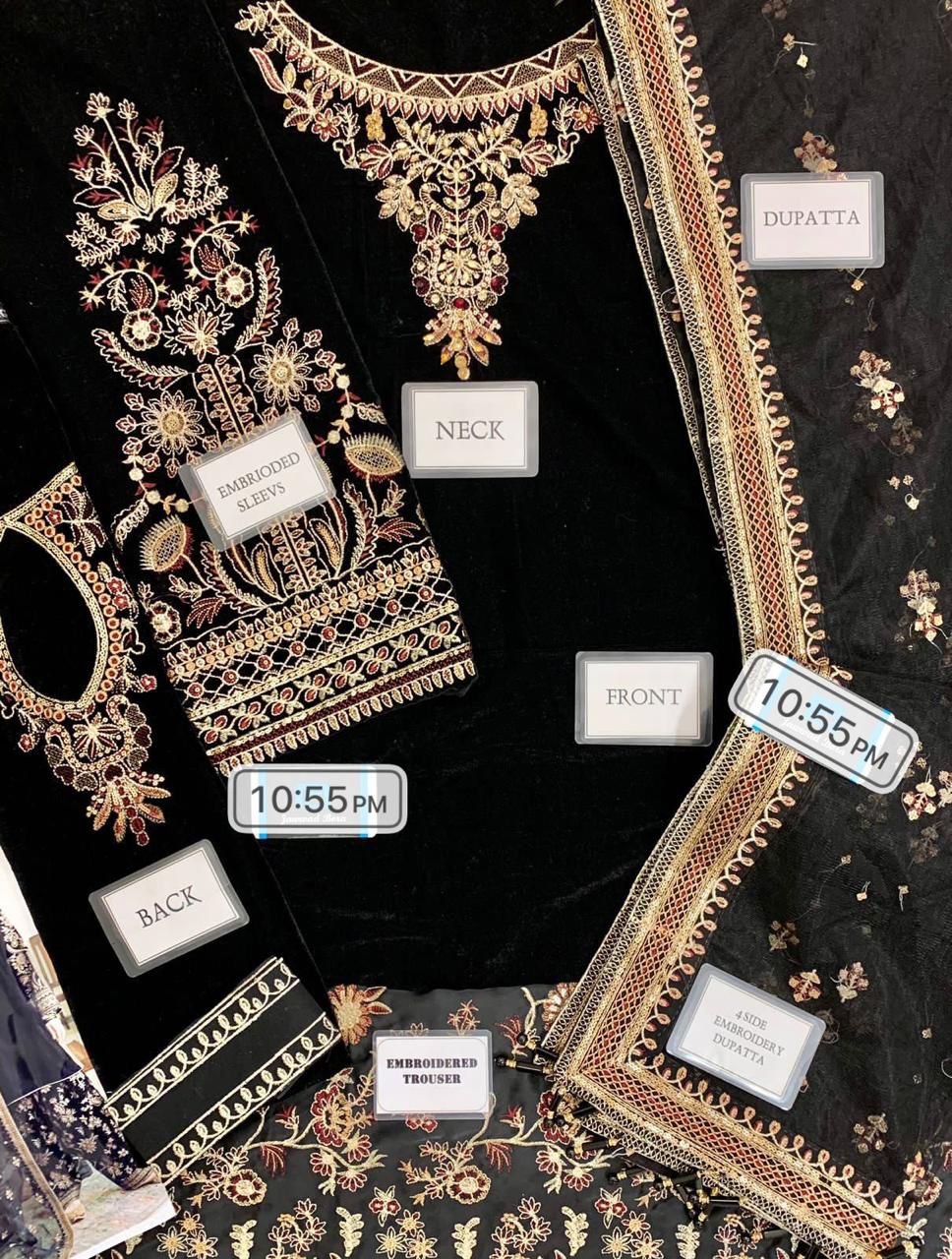 Baroque Jazmin Velvet Wedding Collection-BLACK