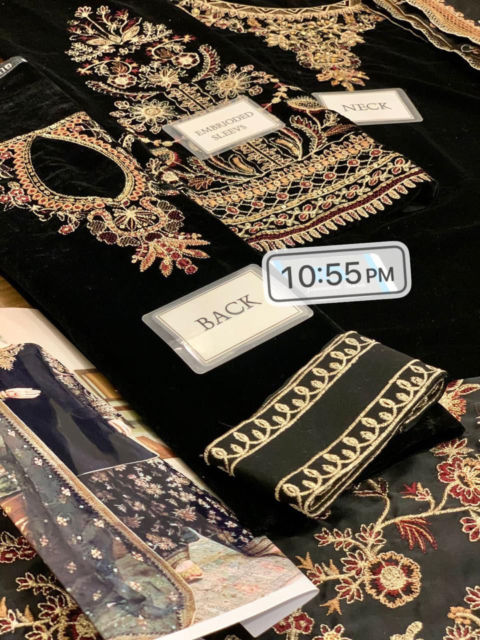 Baroque Jazmin Velvet Wedding Collection-BLACK