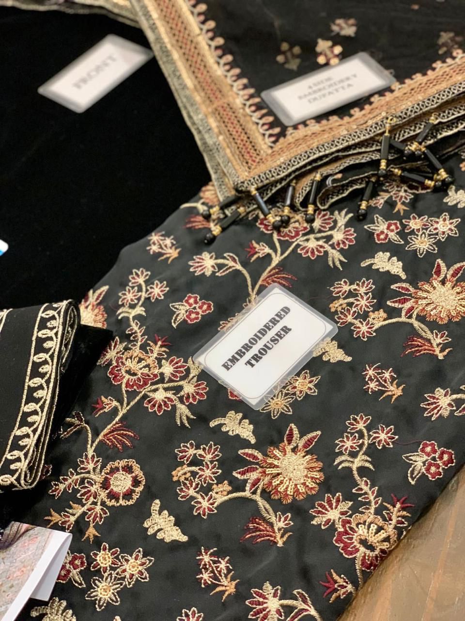 Baroque Jazmin Velvet Wedding Collection-BLACK