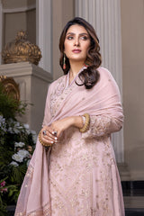 Azure luxury Chiffon Embroidered 3 Piece Unstitched